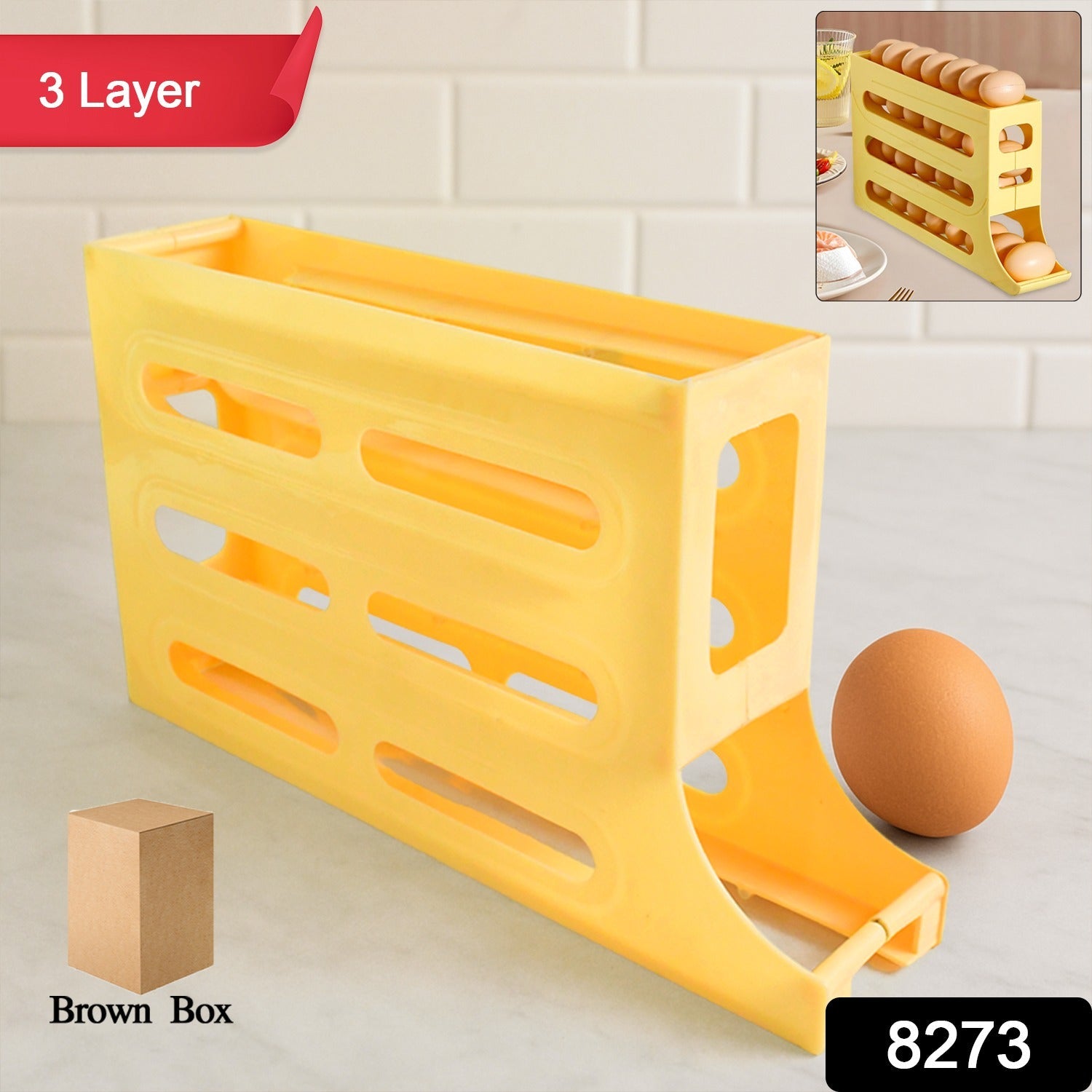 Roll Egg Triple-Layer Egg Organizer Roll Egg Triple-Layer Egg Organizer